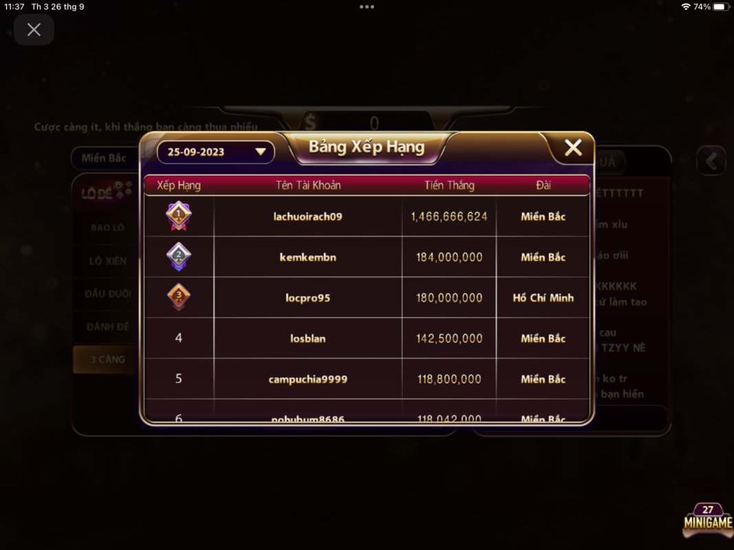 Xác suất chiến thắng rất cao