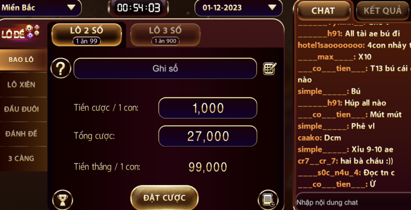 Hướng dẫn một số cách chơi bạch thủ lô đề miền Bắc tại Gemwin