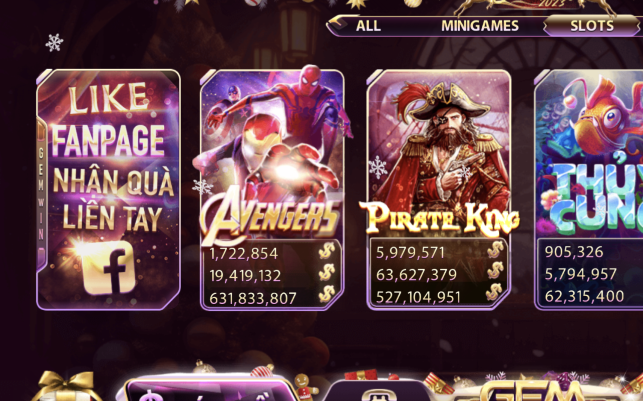 Luật chơi nổ hũ Avenger cơ bản tại Gemwin