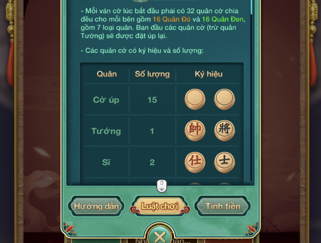 Tận dụng bảng tính năng trong Cờ úp